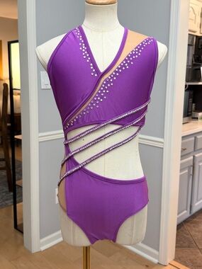 Purple jazz leotard